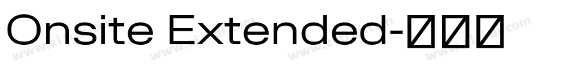 Onsite Extended字体转换